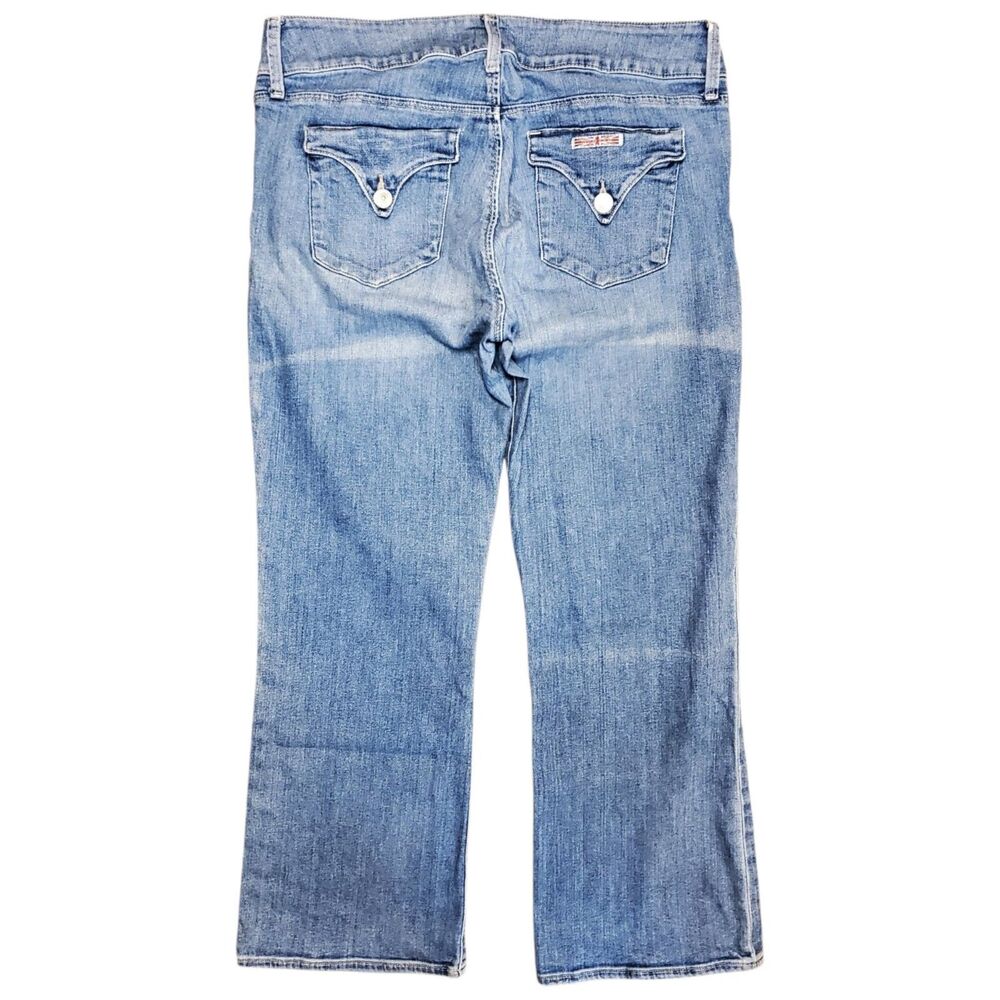 HUDSON Jeans COLLIN Womens 32 Blue Flap Pockets with Buttons Straight Casual